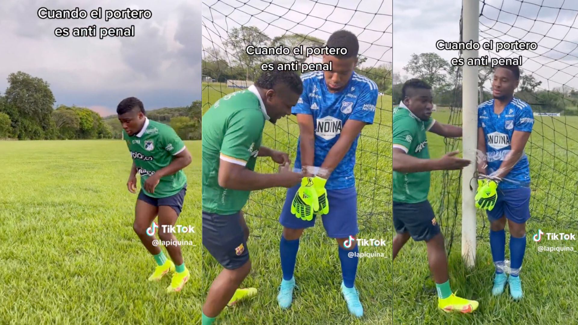 El creador de contenido se tomó con humor la 'maldición' que vive el Cali con los penaltis.