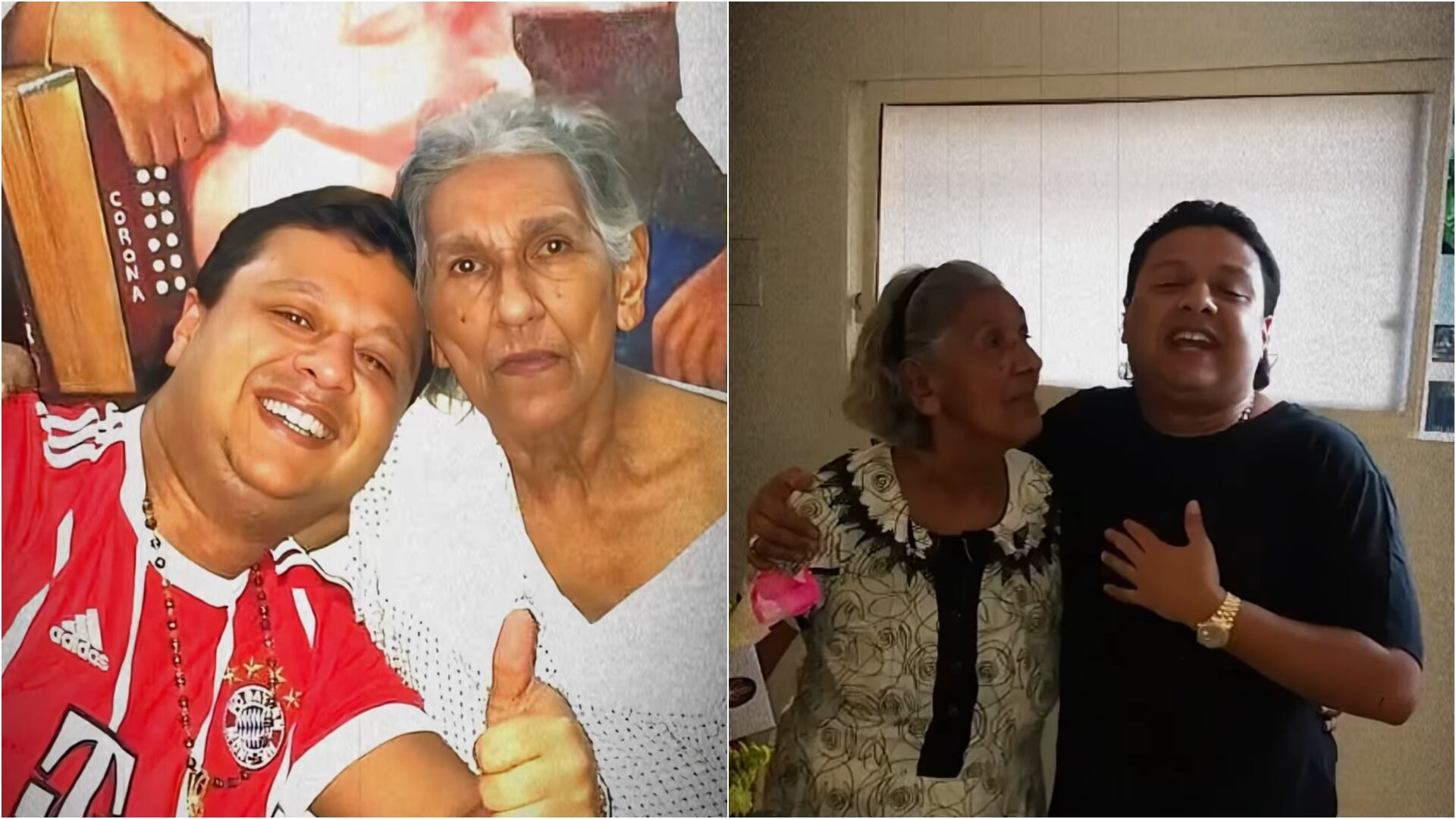 Rafael Santos dedicó emotivo mensaje tras la muerte de su abuela y madre de Diomedes Díaz (Redes sociales Rafael Santos)