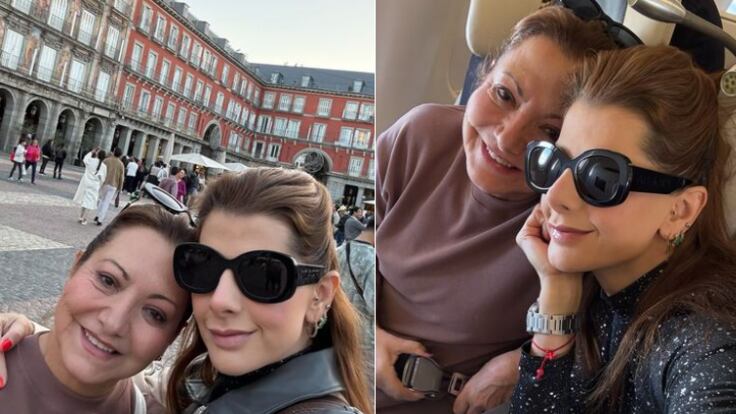 Viaje de Carolina Cruz con su mamá a Madrid