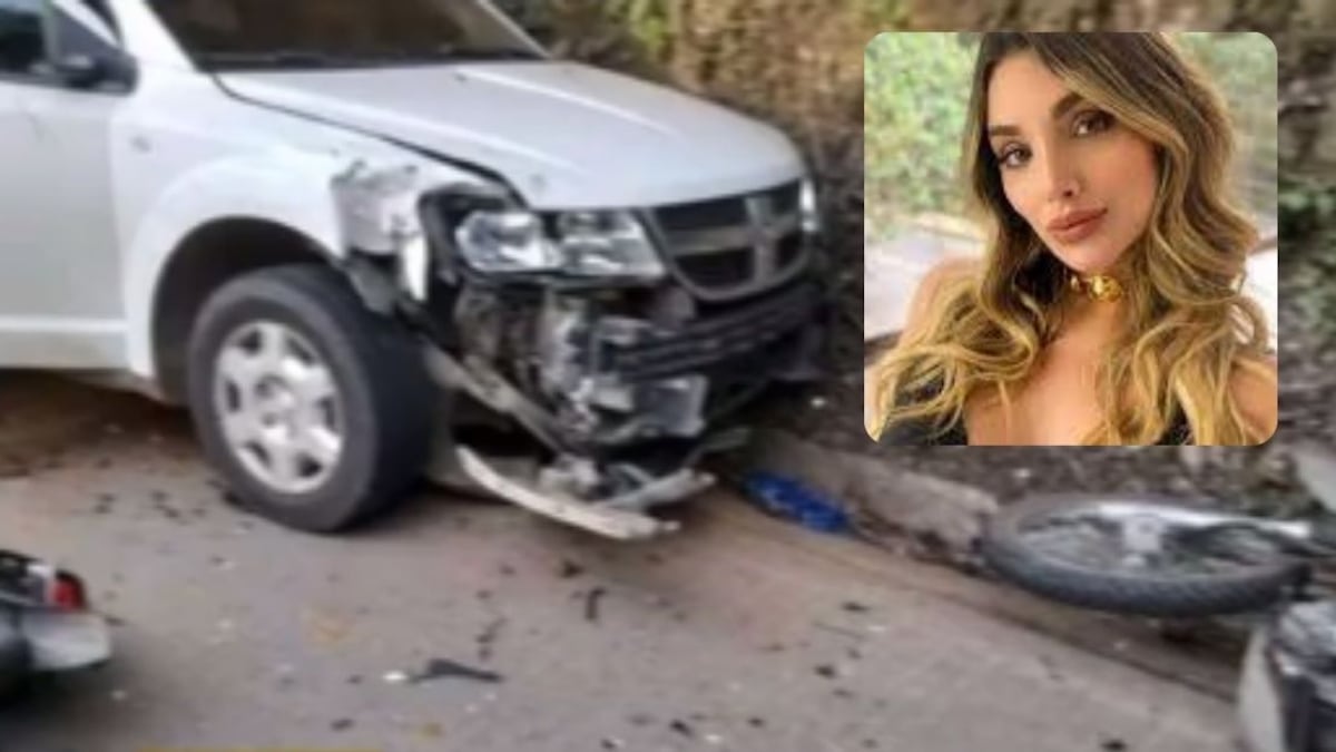 Melina Ramírez sufrió un aparatoso accidente de tránsito en medio de sus vacaciones