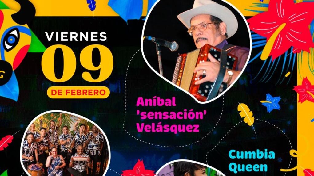 Cartel de programación de la Calle de la Cueva en Carnaval.