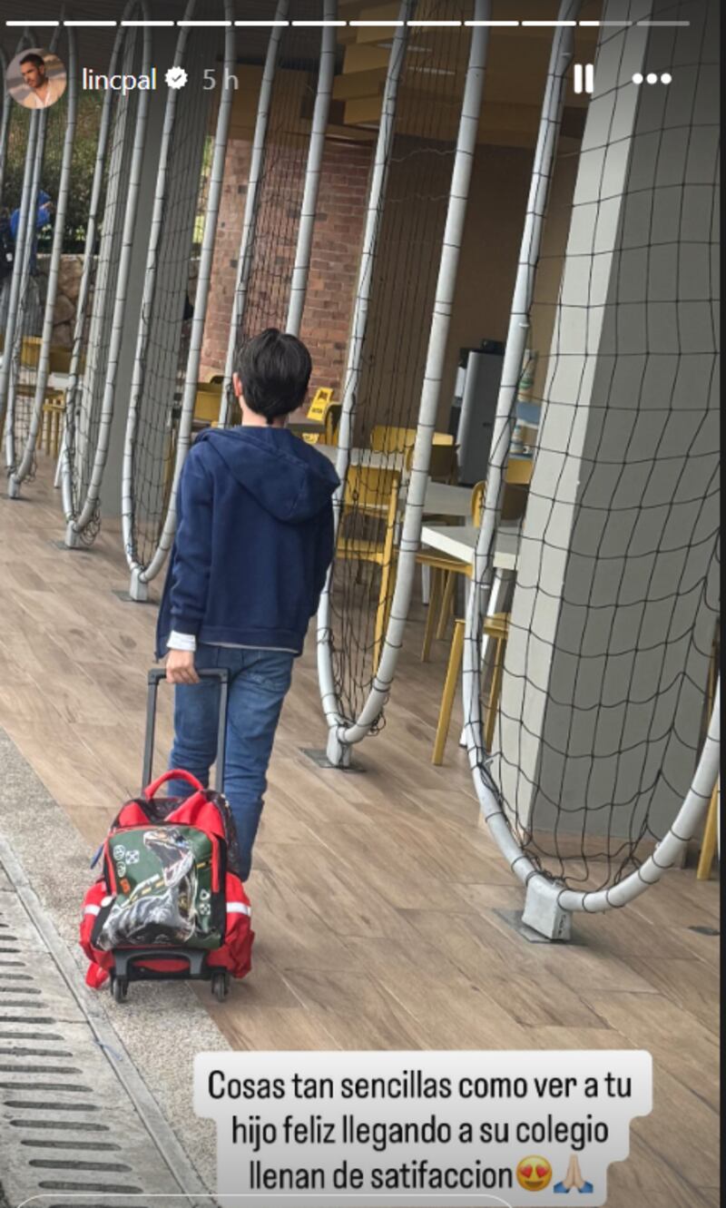 Lincoln Palomeque mostró cómo son las mañanas con sus hijos antes de ir al colegio