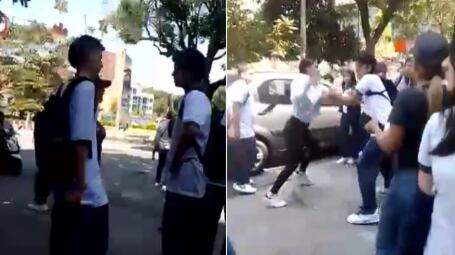 Adultos pelean con estudiantes en colegio de Envigado