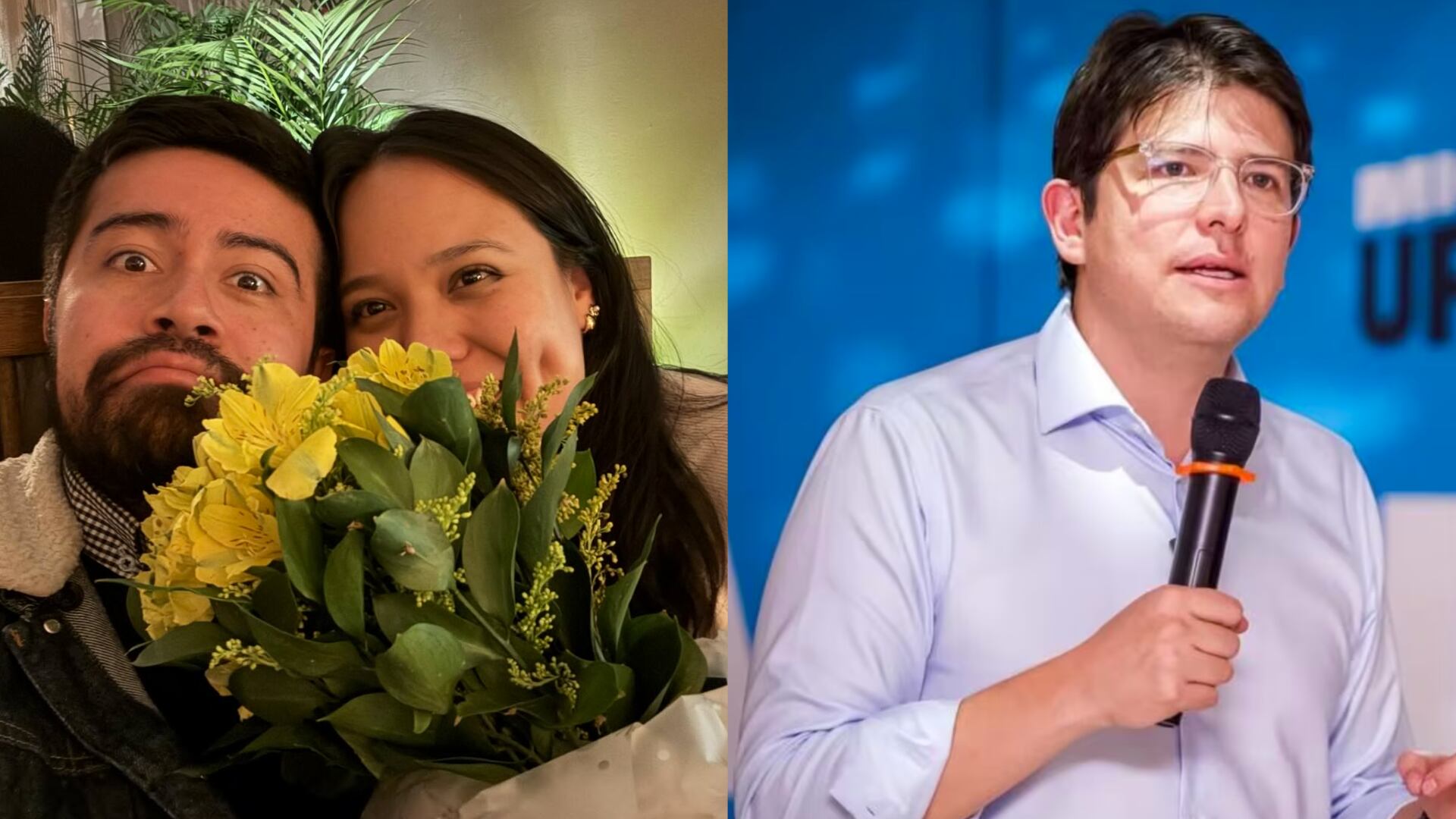 Hombre que le llevaba flores a su novia y periodistas pensaron que era para Miguel Uribe