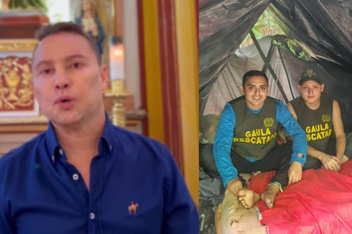 Giovanny Ayala tuvo noble gesto de Navidad con policías que le ayudaron con la liberación de su hijo