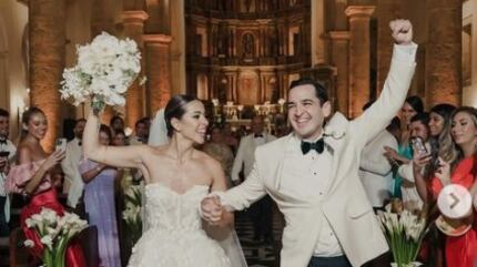Nueva boda al estilo de ‘Silvy’ Araújo en Cartagena: pomposo matrimonio de Issa Vásquez y Juan Javier Guzmán.