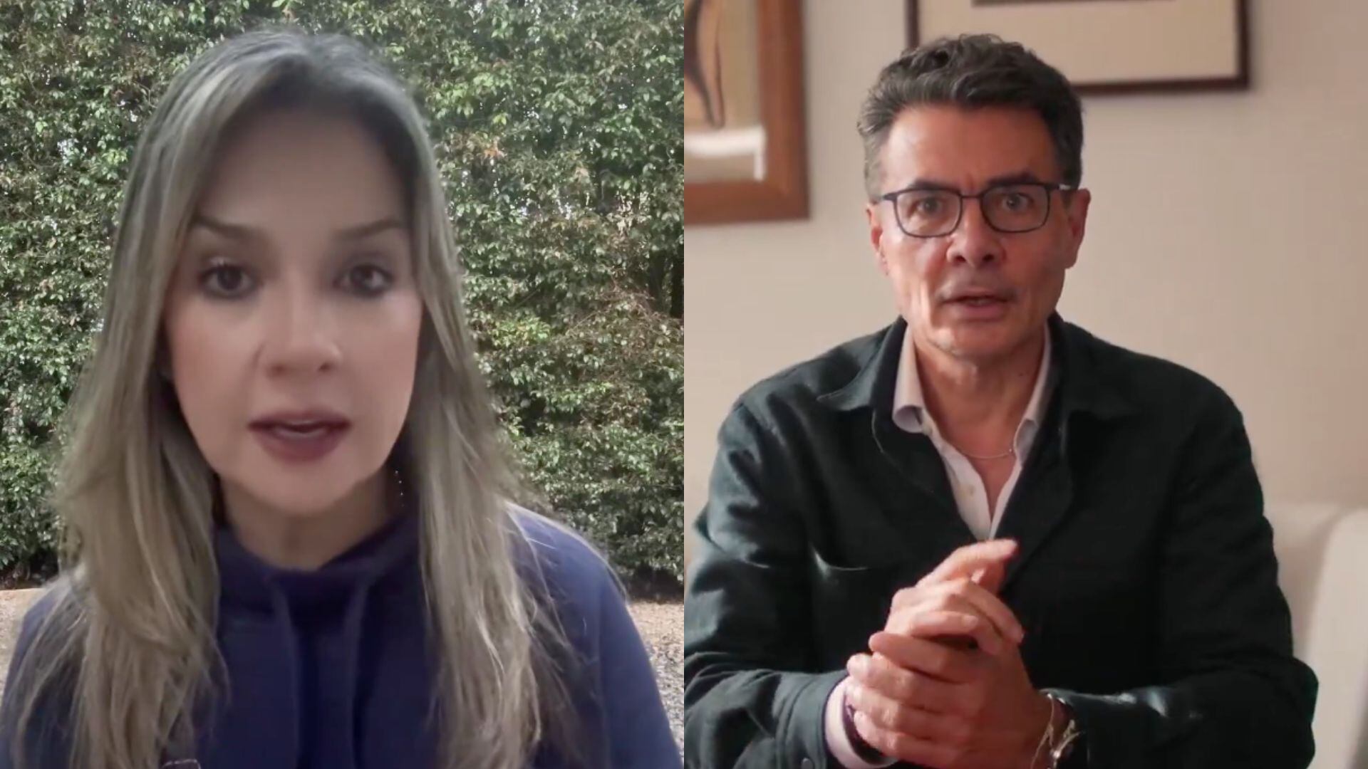 Vicky Dávila y Alejandro Gaviria