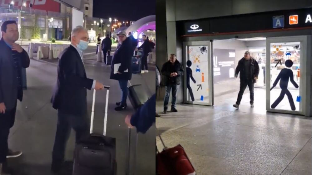 Uribe fue recibido con insultos en Argentina