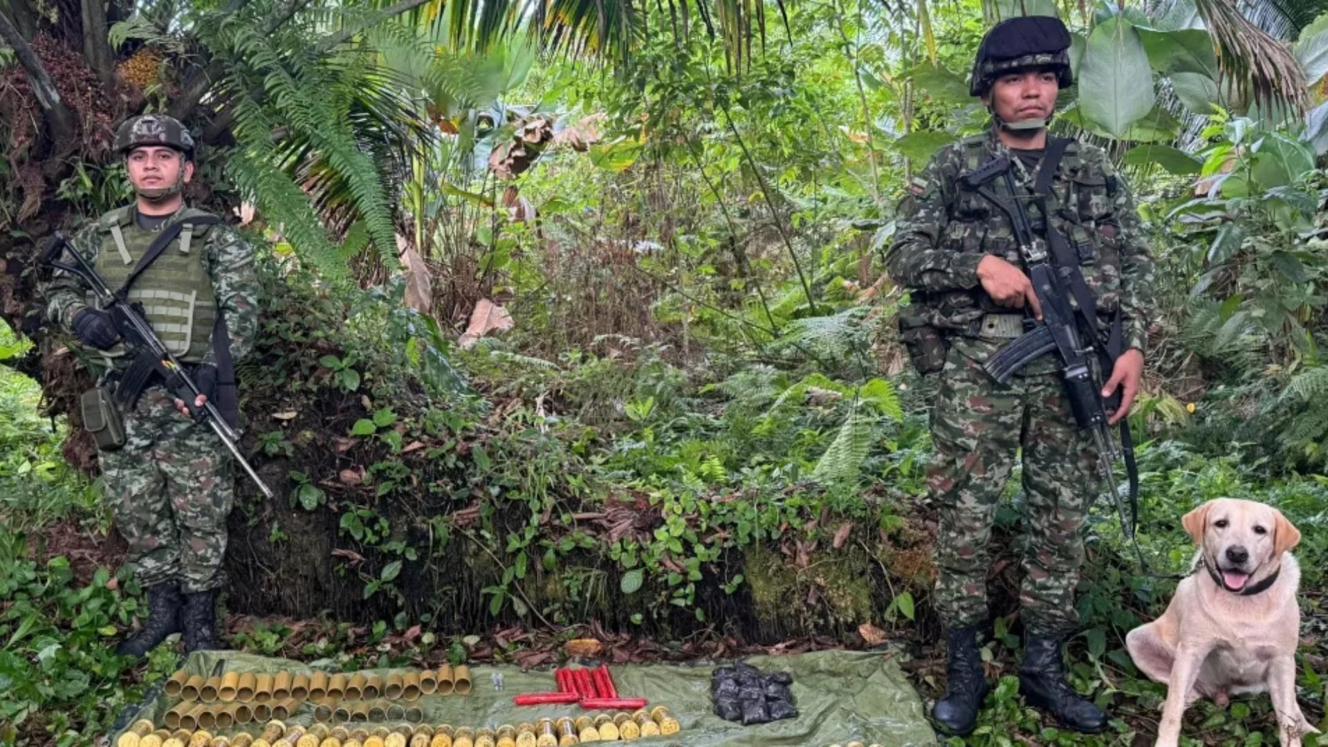 Explosivos encontrados en Tumaco.
