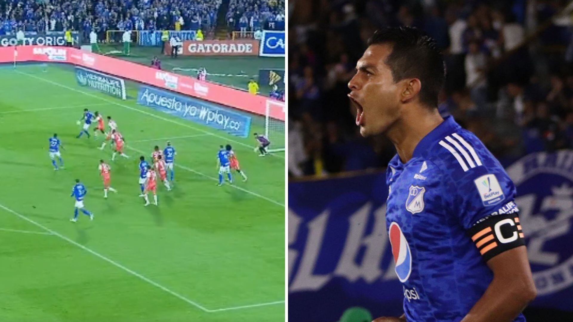 Jugada de lujo de David Mackalister Silva que casi termina en golazo.