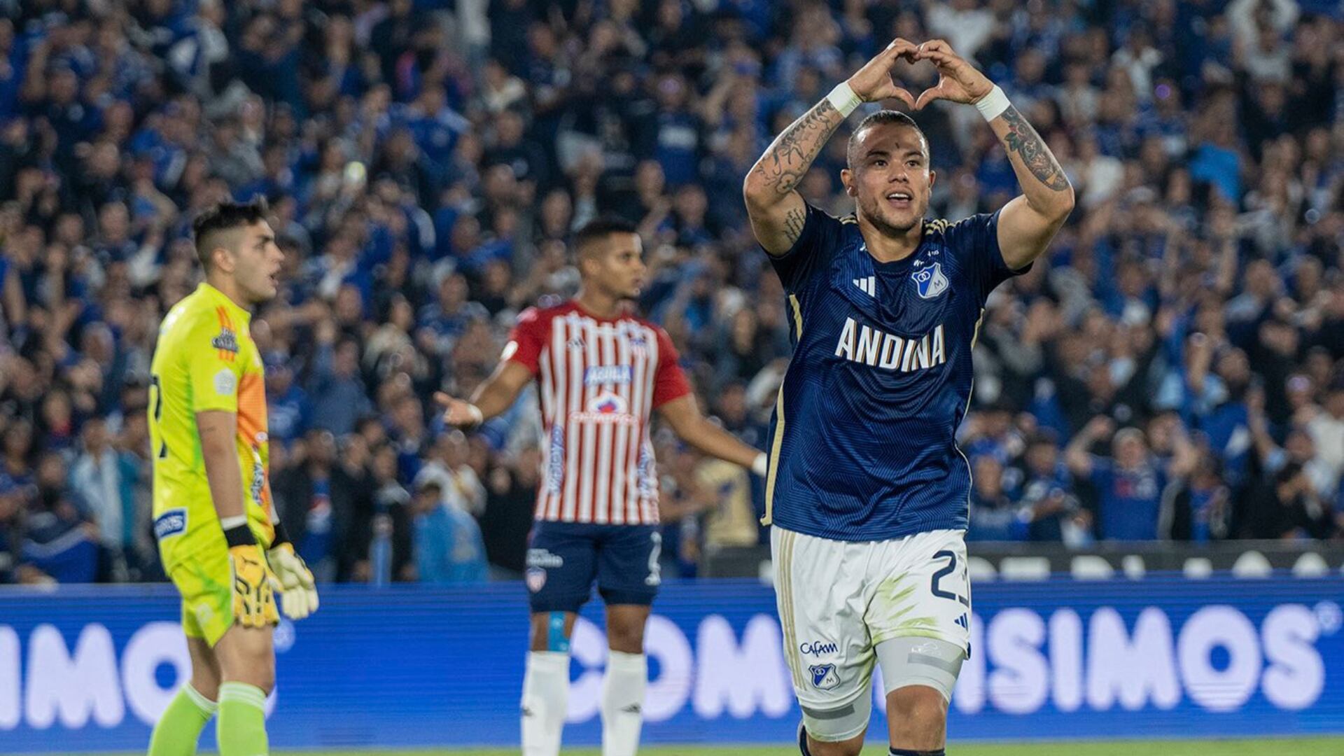 Jugadores del Junior hicieron una insólita pataleta porque Millonarios les metió gol.