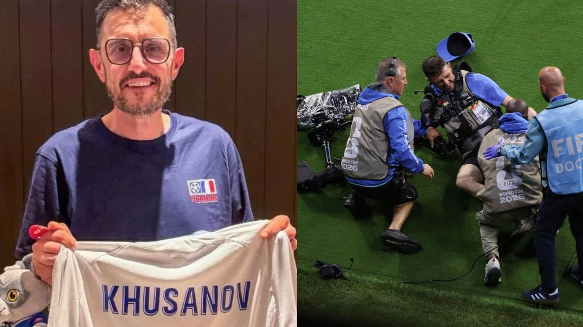 El detalle de Khusanov con el camarógrafo al que golpeó en pleno partido entre Uzbekistán y Colombia