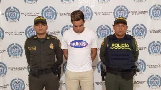 El influencer Alfredo Moreno capturado por la Policía.