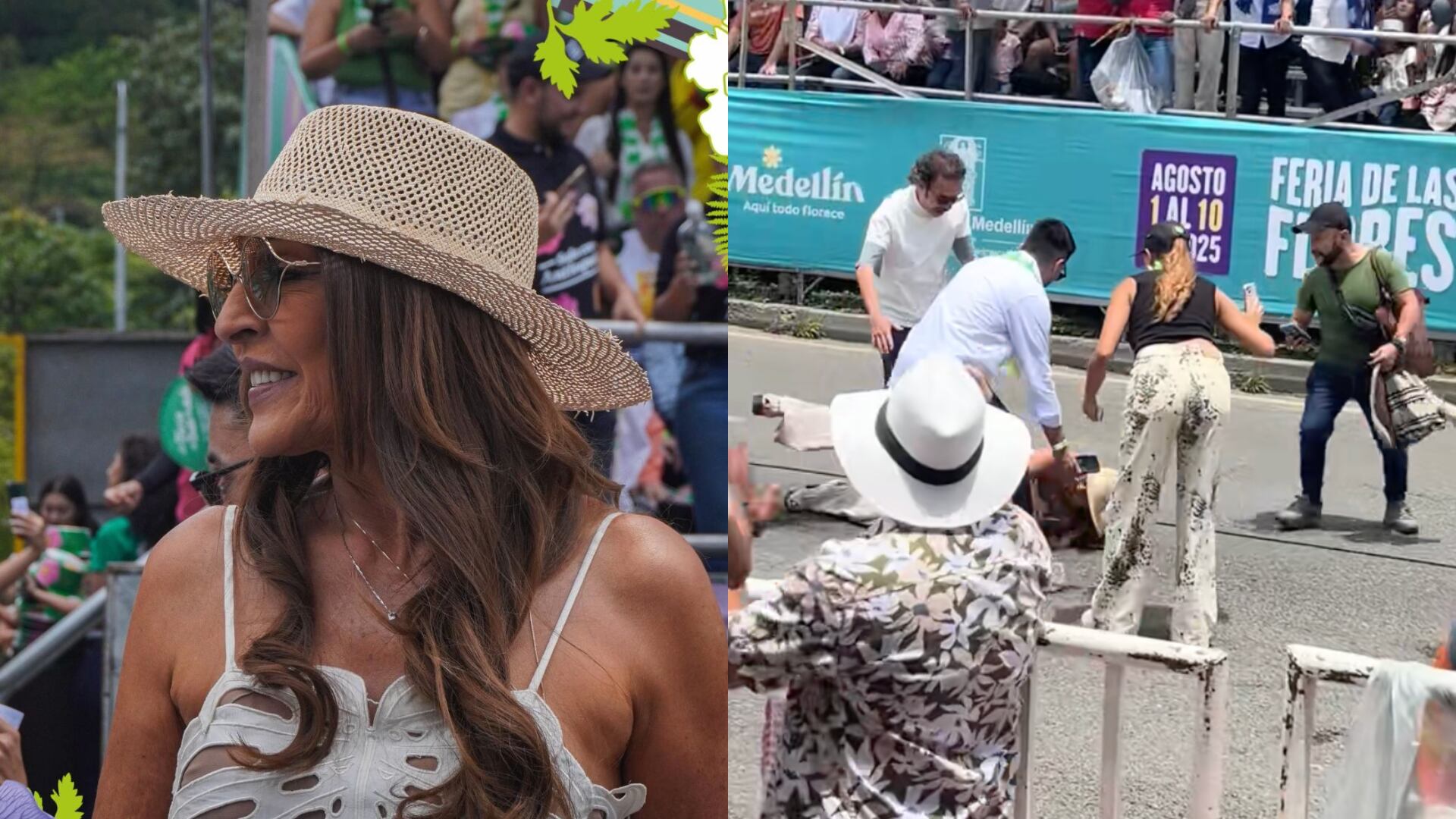 Amparo Grisales se cayó en el Desfile de Silleteros
