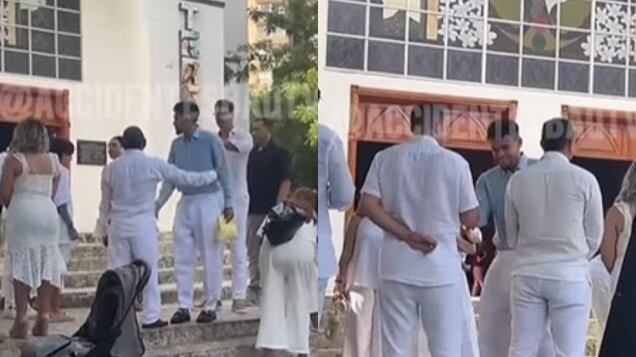 Foto de ceremonia matrimonio Luis Díaz y Geraldine Ponce en Barranquilla.