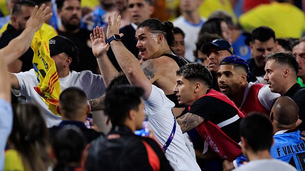 Pelea en la semifinal de la Copa América