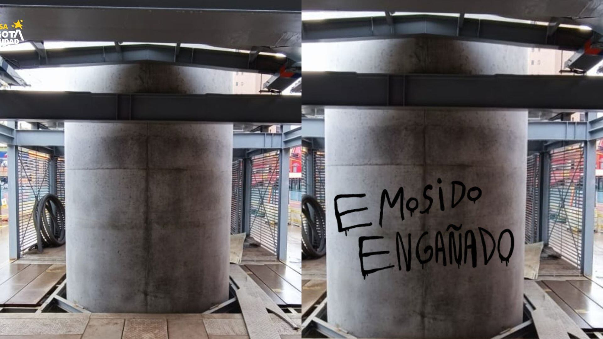 Columna del Metro de Bogotá