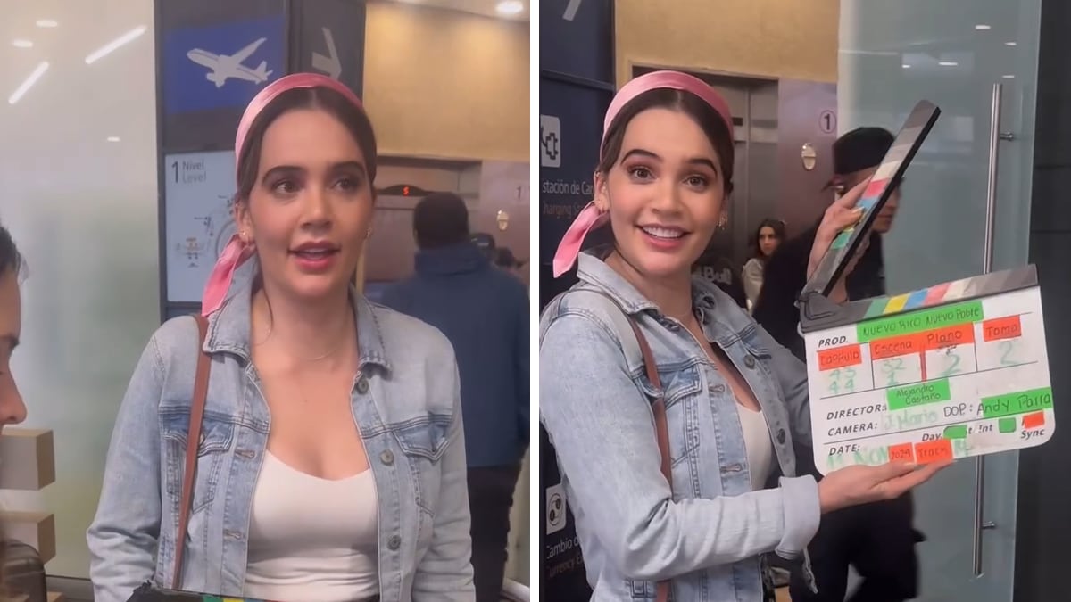 Lina Tejeiro a punto de grabar su última escena en 'Nuevo rico, nuevo pobre'