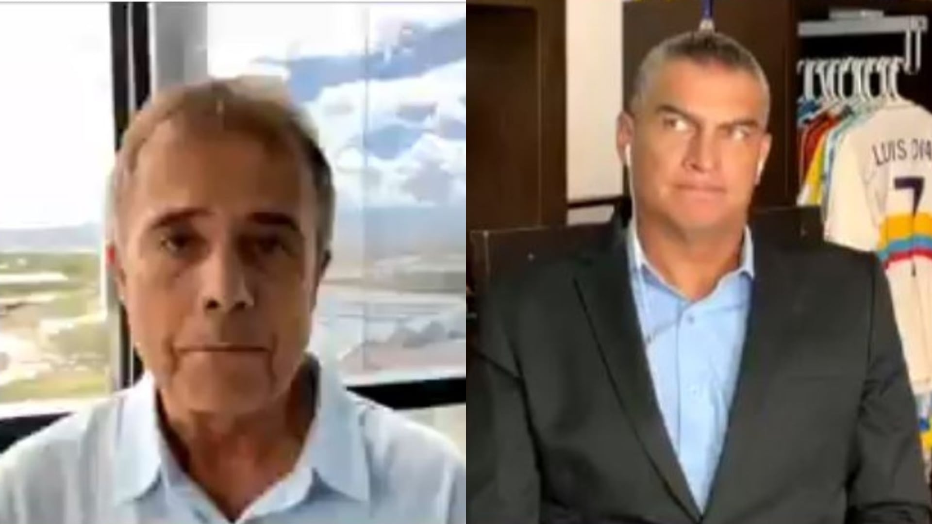 Cesar Augusto Londoño y Faryd Mondragón - Fotos: Redes sociales de los periodistas el 2 de abril del 2026