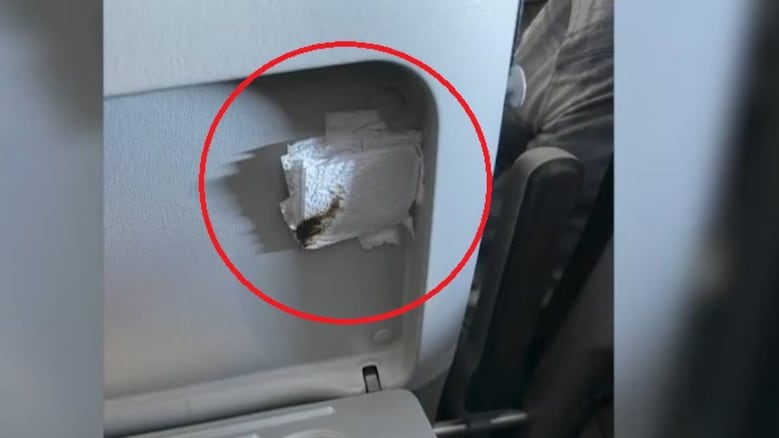 Foto Pasajero denuncia hallazgo de servilleta con material fecal en vuelo.