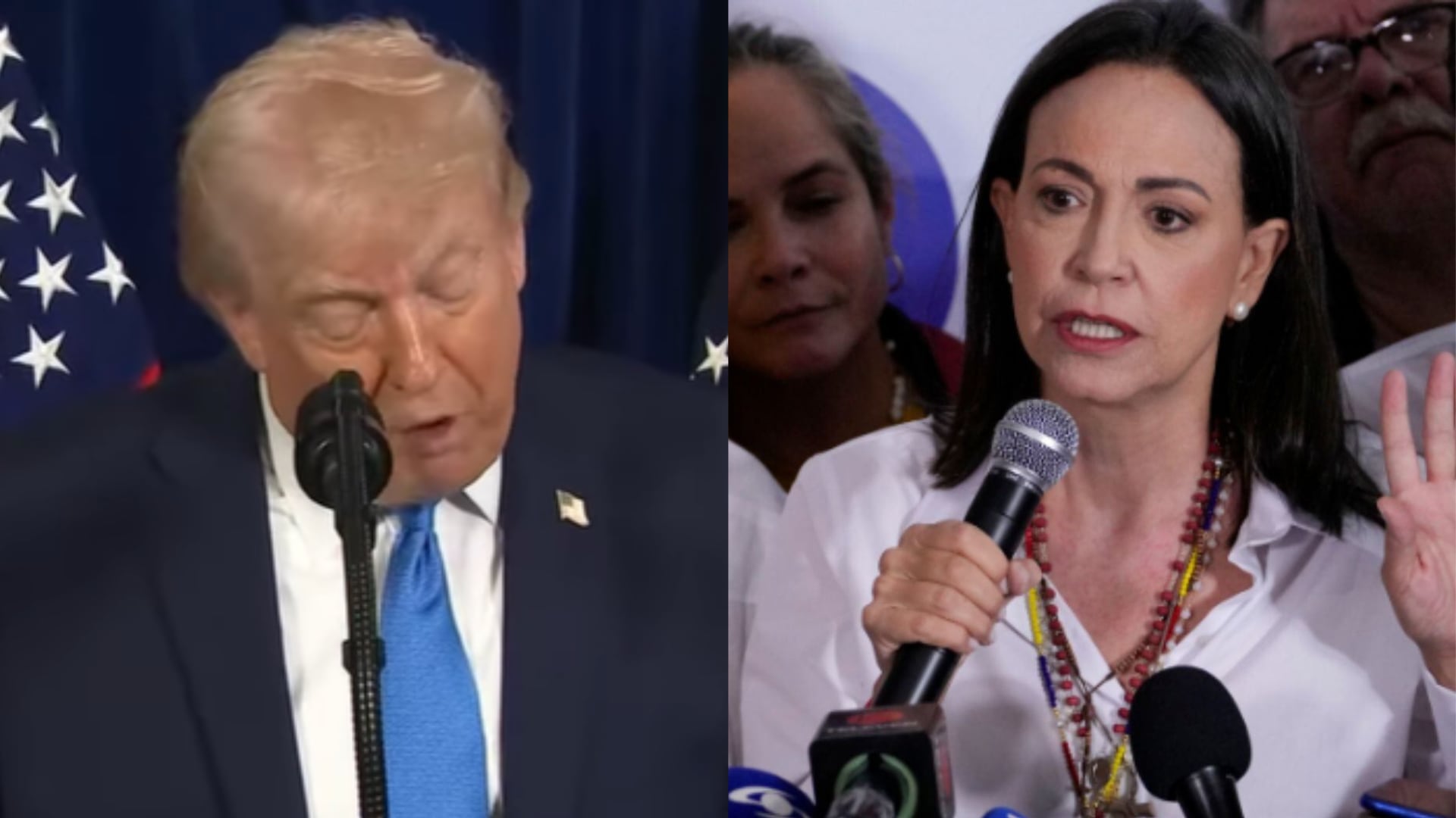 Trump aseguró que María Corina no dirigirá Venezuela tras captura de Maduro
