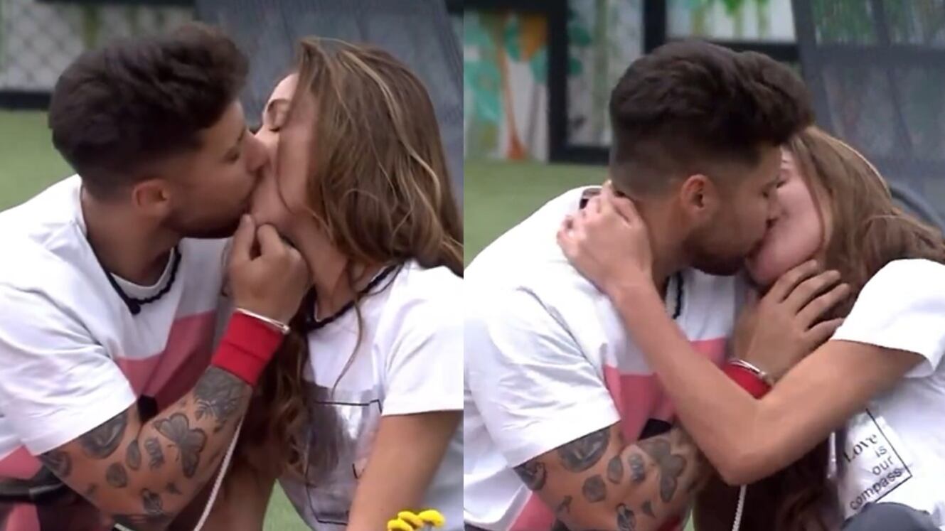 La actriz Nataly Umaña y Miguel Melfi dejaron a todos con la boca abierta con el apasionado beso delante de sus compañeros.