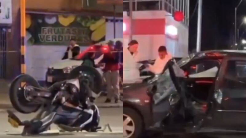 Video: impresionante accidente de tránsito entre motociclista y vehículo ocurrió en la localidad de Usaquén