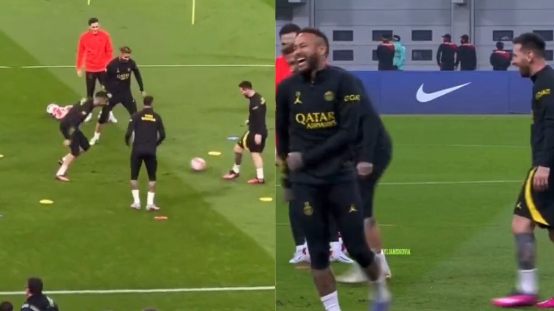 Hakimi terminó mareado por el 'baile' que le propinaron sus compañeros de equipo.