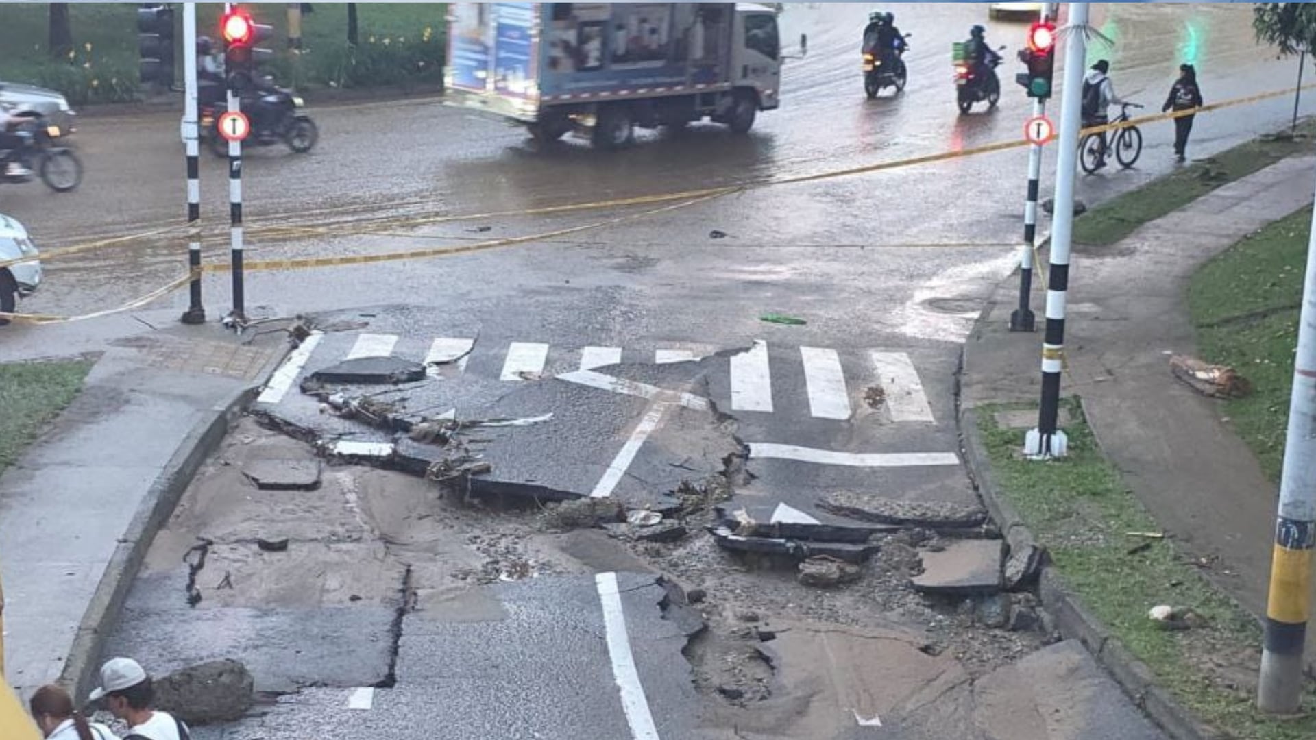 Fuerte aguacero en Medellín 28 de enero 2026