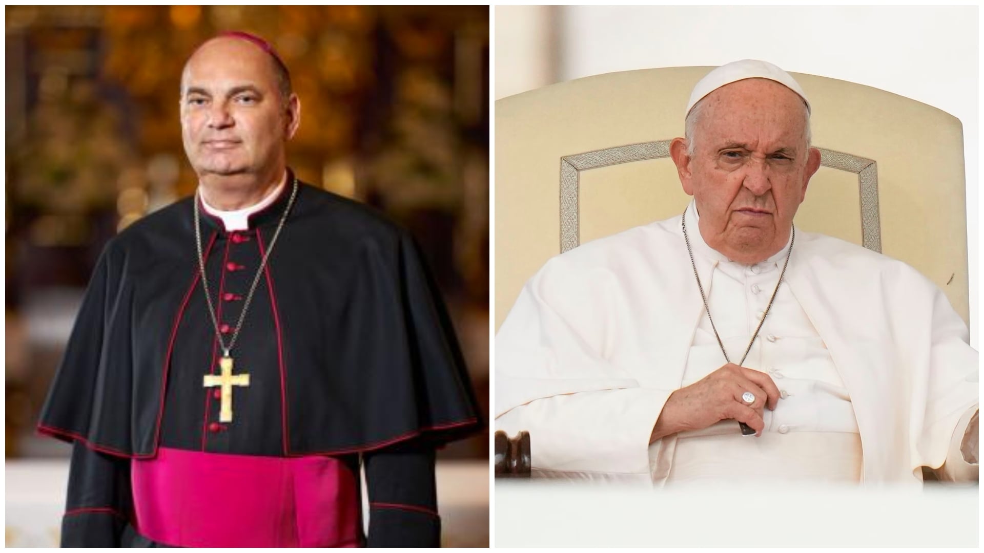 Vaticano acepta renuncia de obispo tras orgía gay (Izq:  Diecezja Sosnowiecka y Der: Archivo)