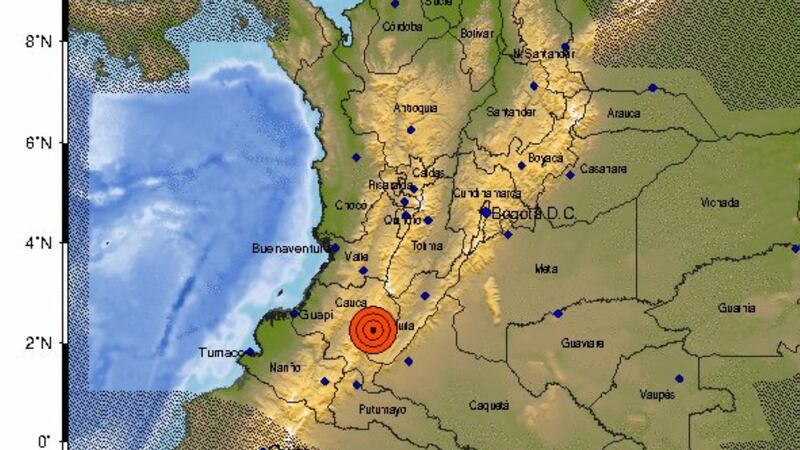 Atención: reportan intenso temblor en el Cauca que afectó al suroccidente de Colombia