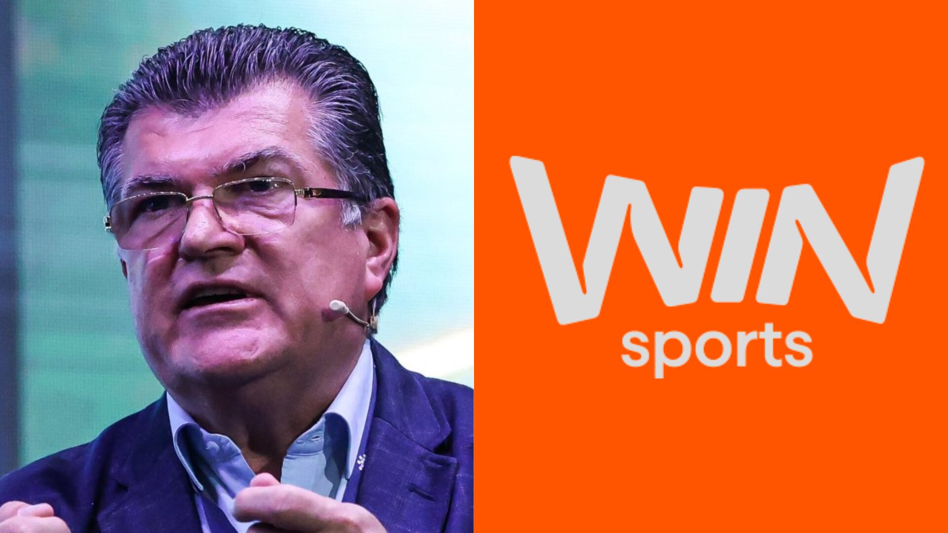 Carlos Mario Zuluaga y Win Sports - Fotos: Redes sociales y logo de la página de Win