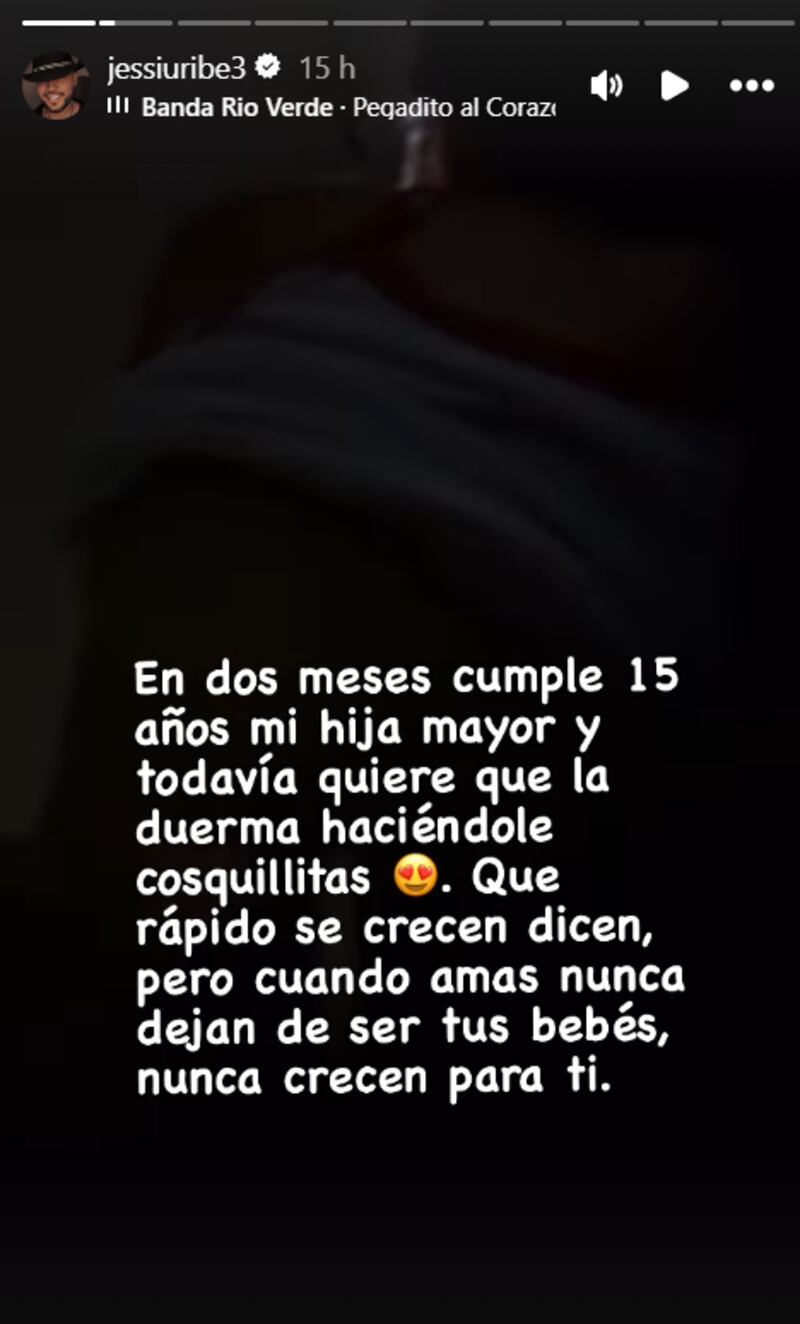 Jessi Uribe le regaló emotivas palabras a su hija mayor