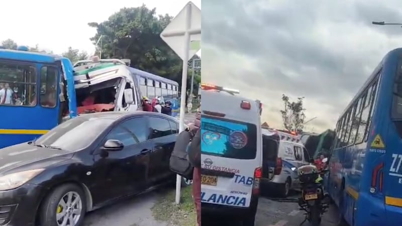 Impresionante choque múltiple en Kennedy deja varios heridos: más de 15 ambulancias atienden el siniestro vial