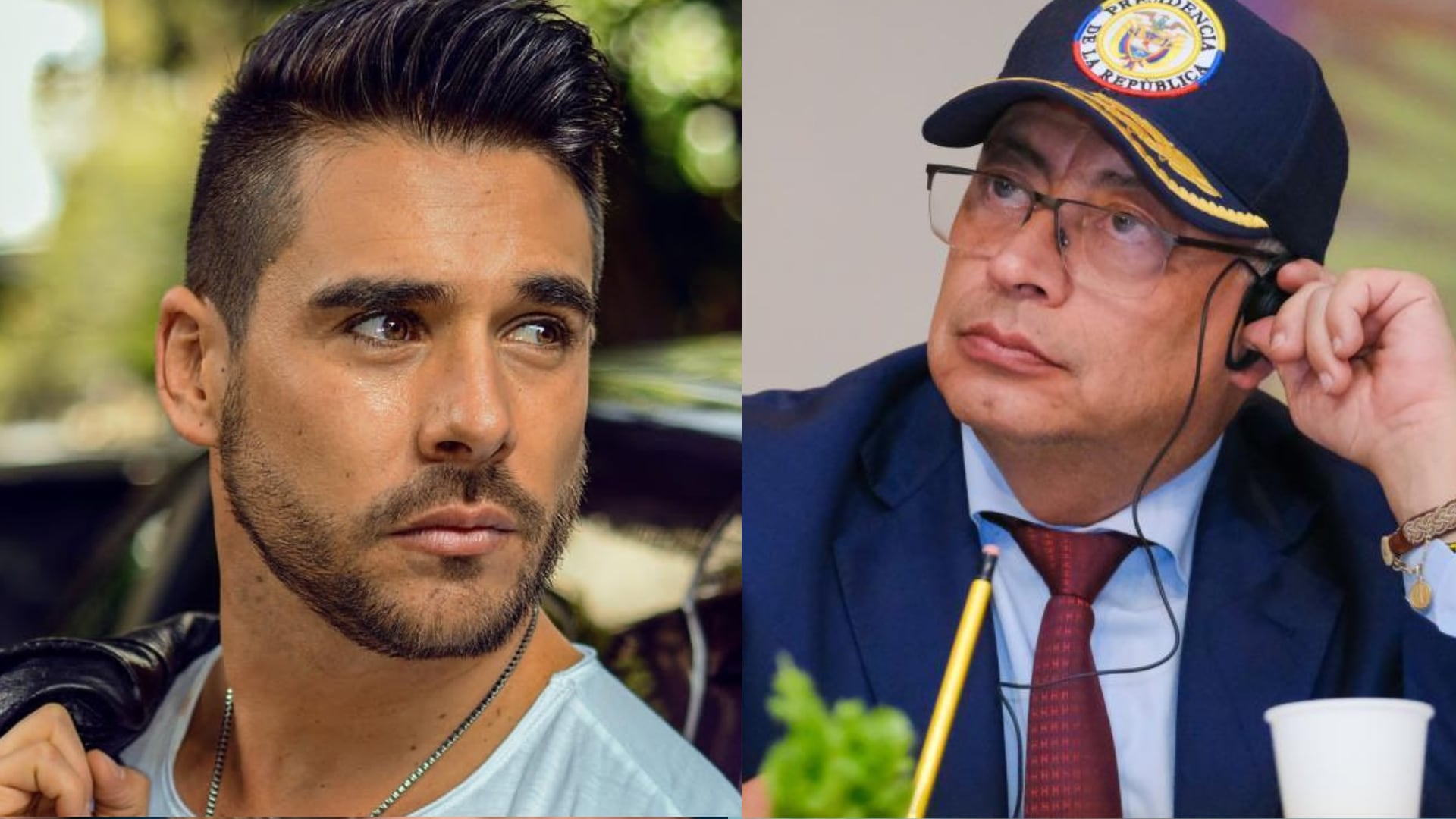 Sebastian Caicedo y Gustavo Petro