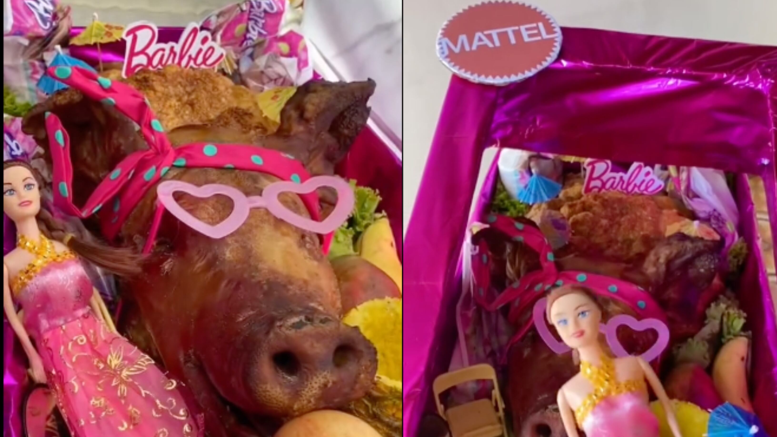 Lechona de Barbie se viralizó en internet.