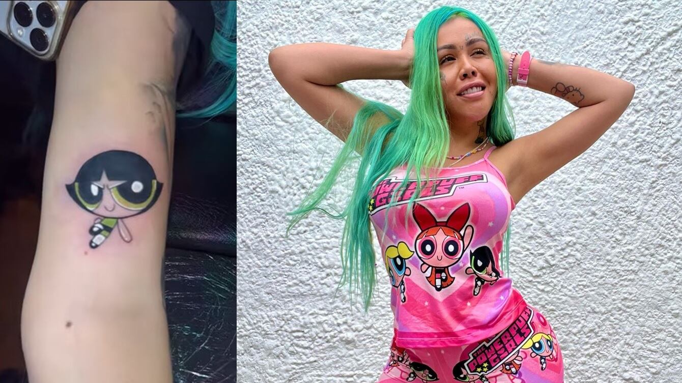 Cada vez que puede Yina Calderón usa su cuerpo como lienzo para eternizar en su piel cualquier detalle.