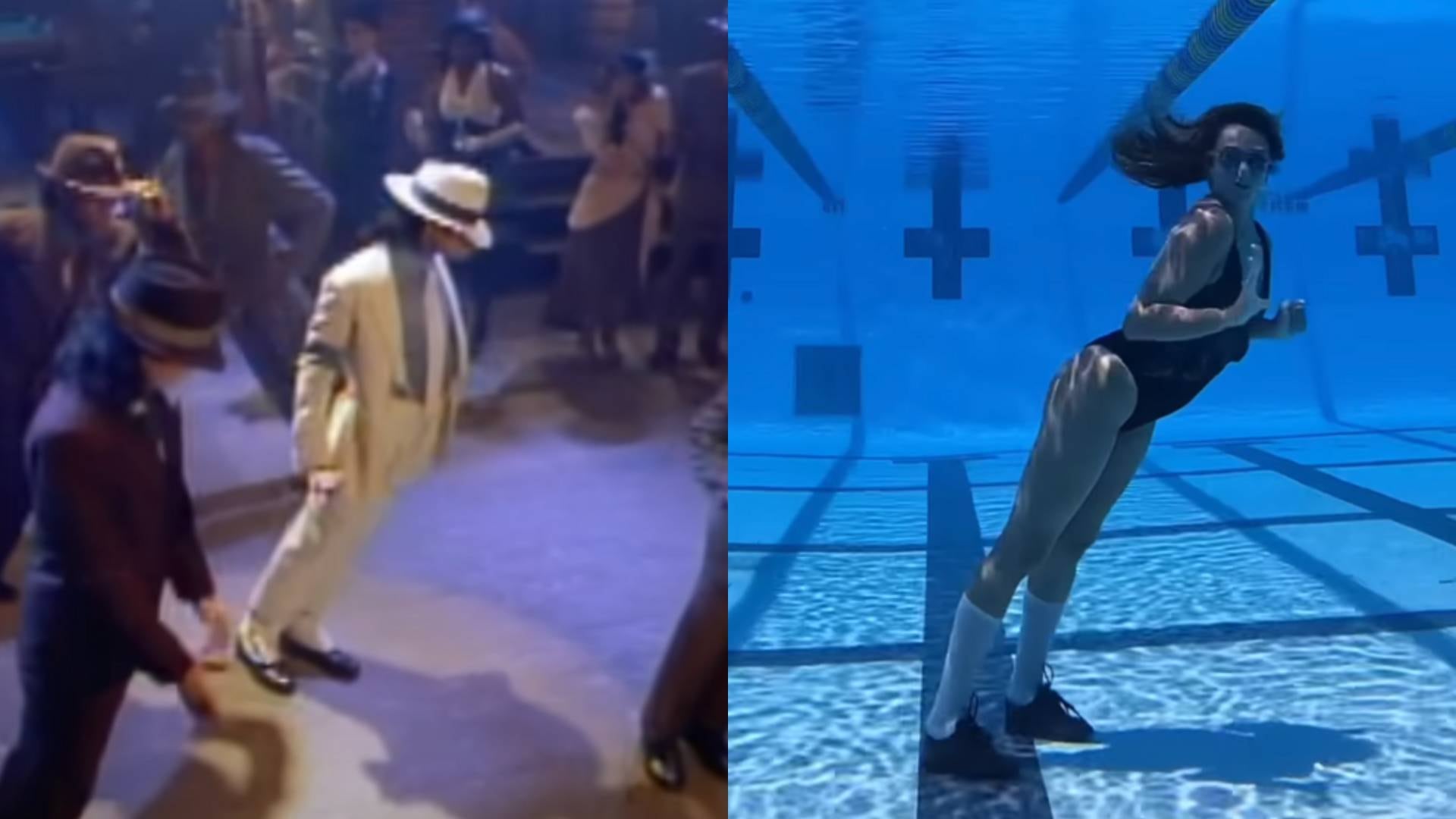 La nadadora Kristina Makushenko bailó Smooth Criminal de Michael Jackson bajó el agua