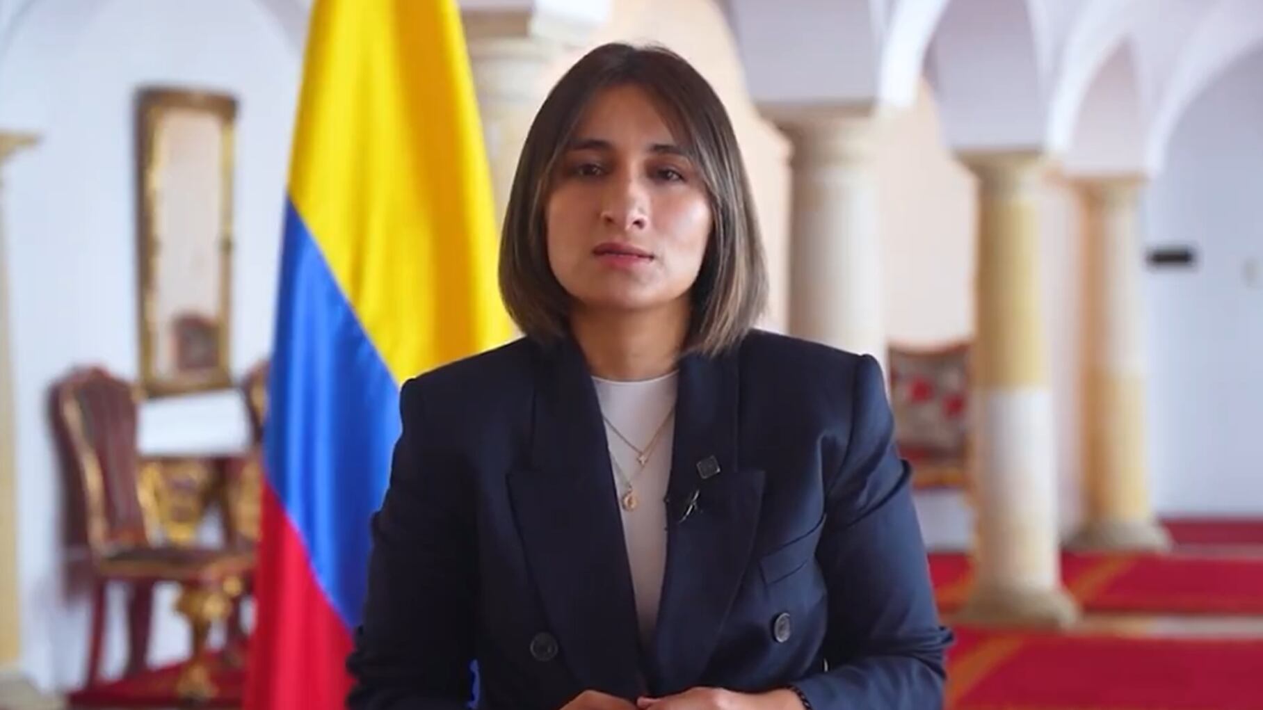 Foto de la canciller de Colombia, Laura Sarabia.