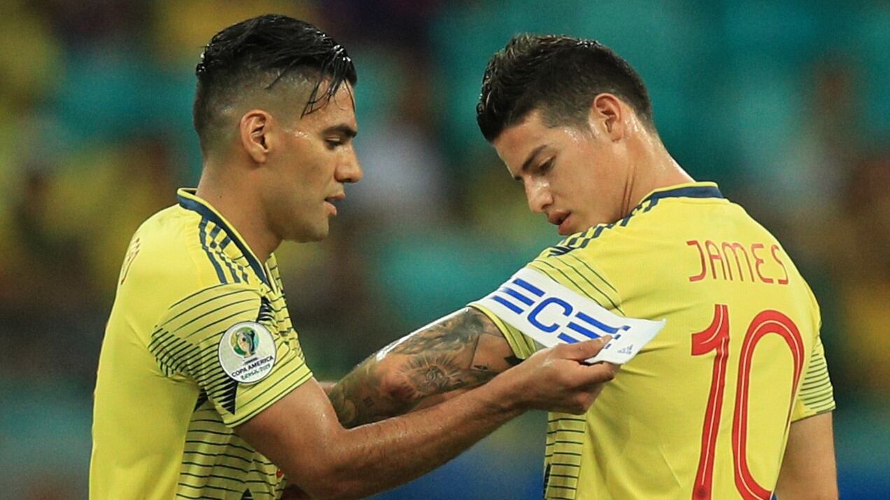 James Rodríguez y Radamel Falcao García