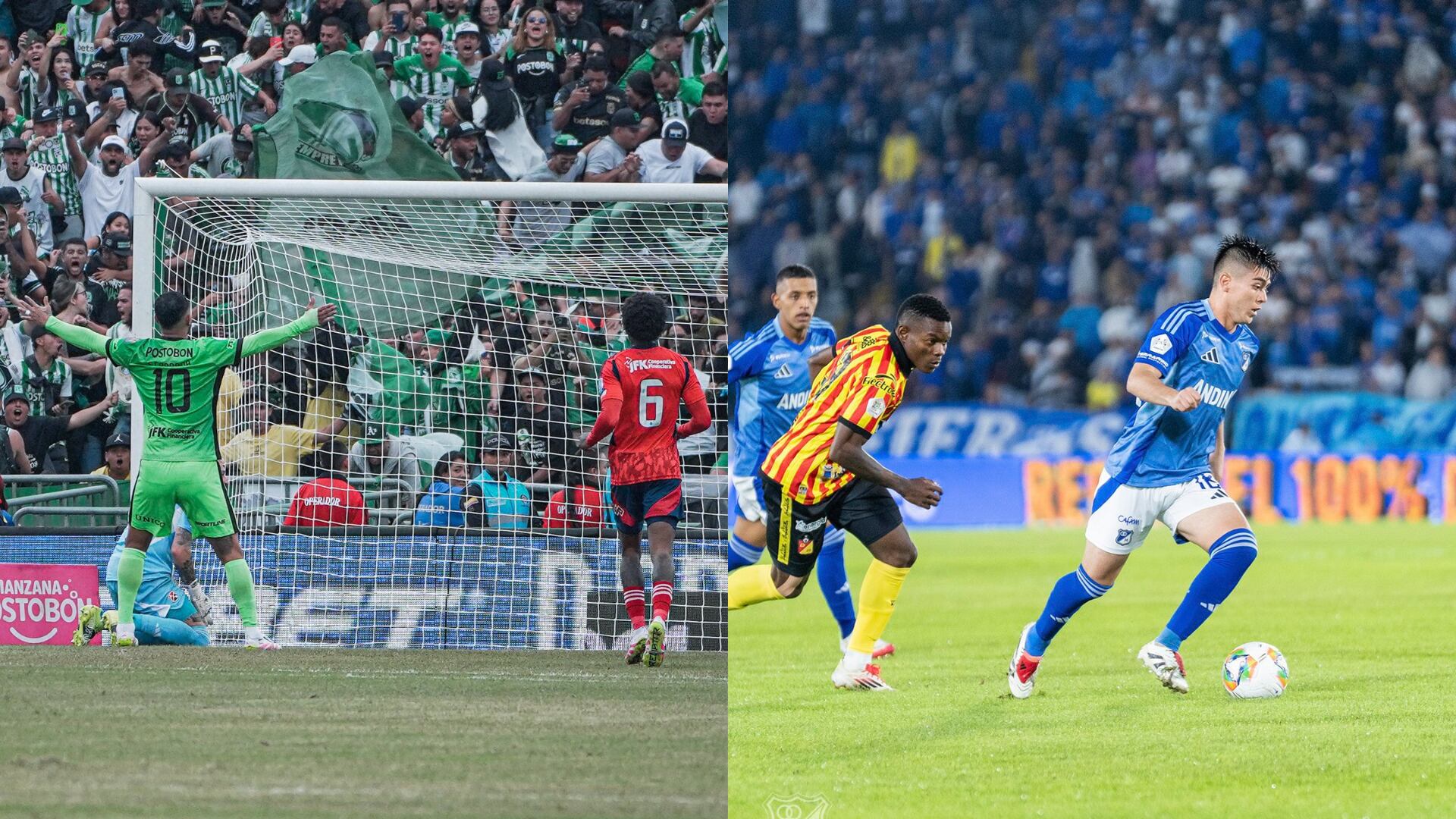 Liga betPlay - Fotos: Redes sociales de Nacional y Millonarios