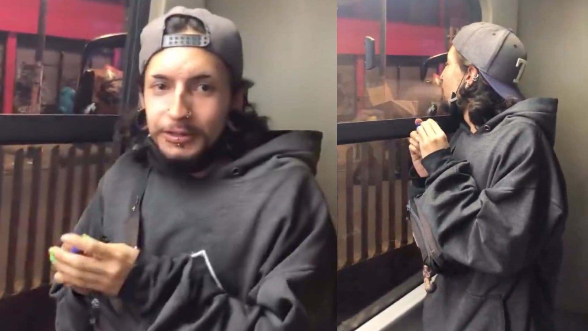 TransMilenio: reprochable acción de hombre que fumó marihuana en bus