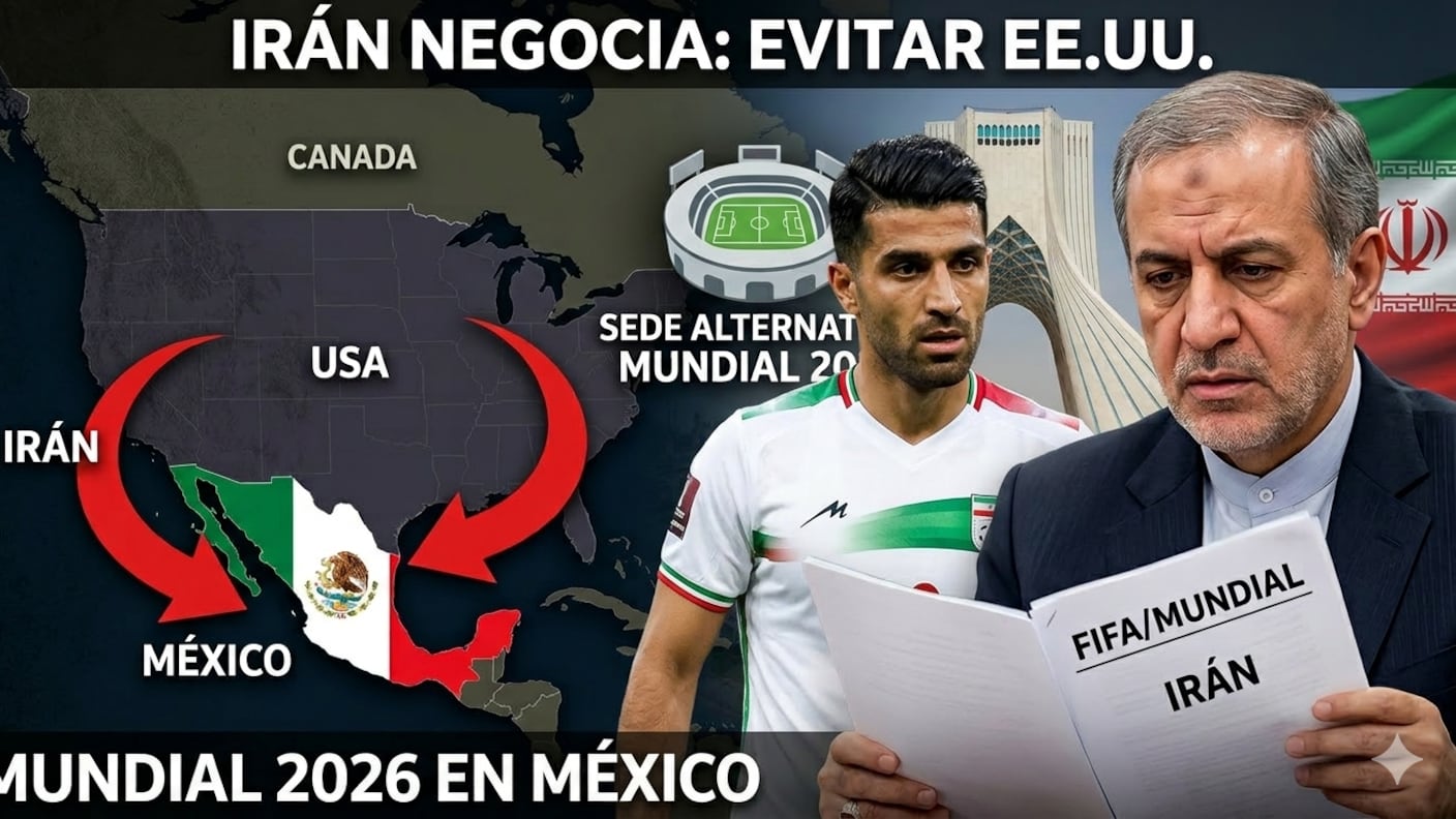 Irán negocia jugar sus partidos del Mundial 2026 en México para evitar ir a Estados Unidos
