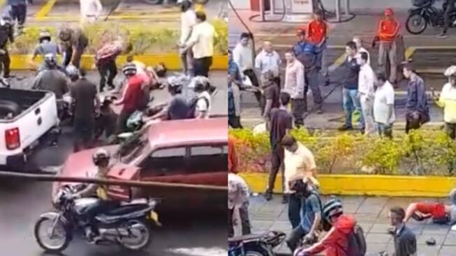 Imágenes de dos ladrones que fueron capturados en Bucaramanga.