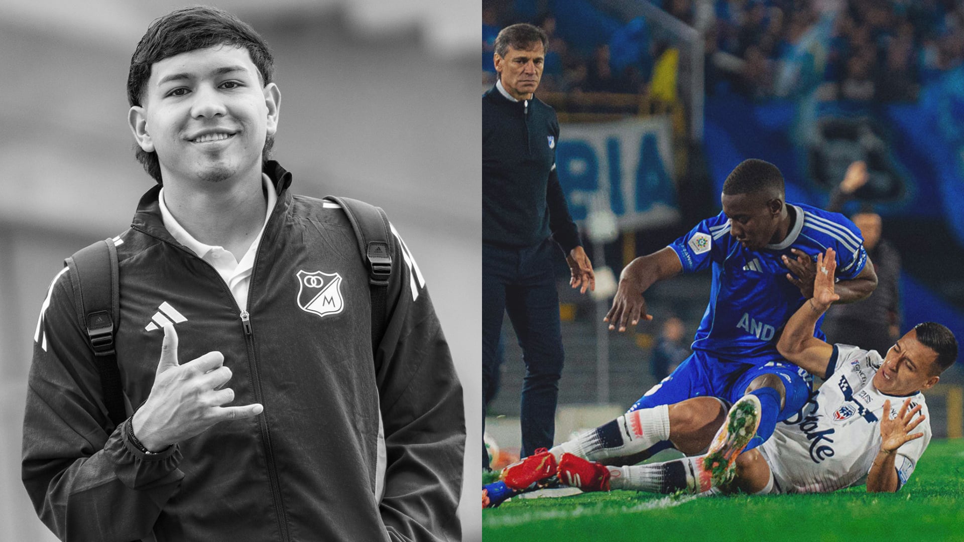 Santiago Castrillón y Sebastián Del Castillo - Fotos: Redes de Millonarios el 31 de marzo del 2026