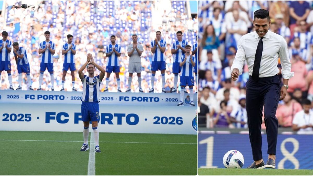 Falcao fue recibido ovacionado en estadio del Porto, pero un exjugador de Barcelona le robó el show