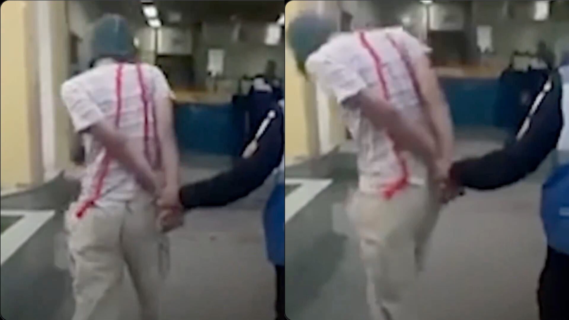 El hecho ocurrió en Miguel Pereira y rápidamente se viralizó en redes por la peculiar vestimenta y gestos del detenido.