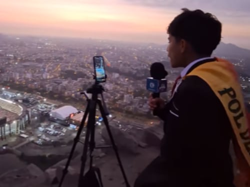 Esta es la historia de superación de ‘Pol Deportes’ joven peruano que narró final de la Libertadores desde un cerro