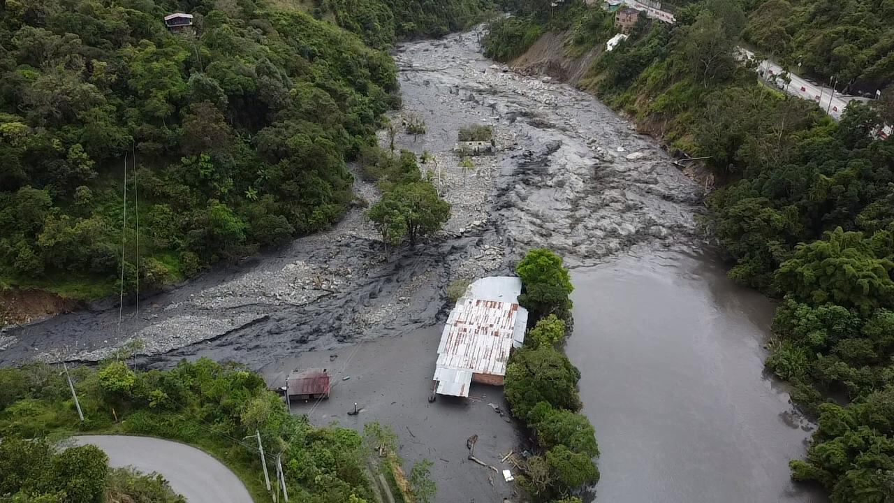 Evacuación en Quetame