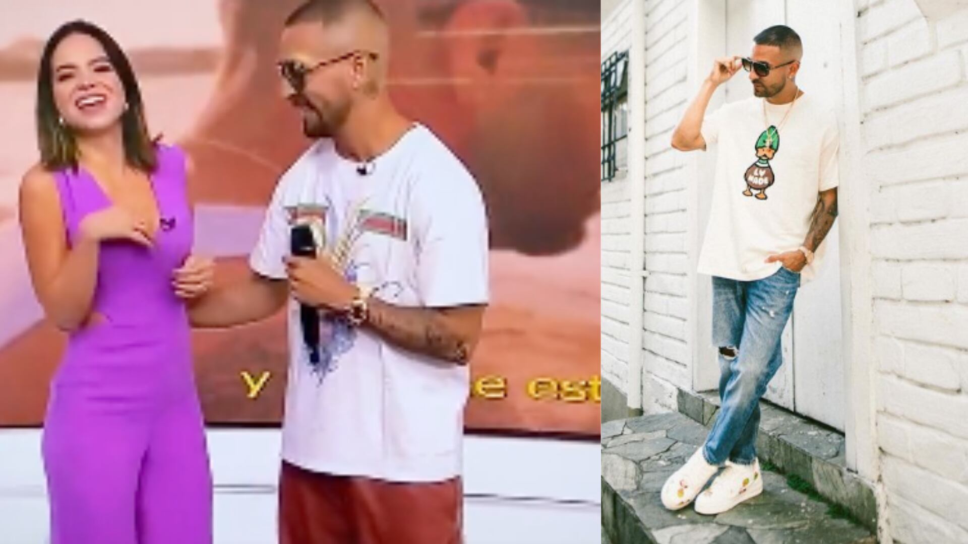 Reggaetonero se declara en vivo a presentadora de Lo Sé Todo